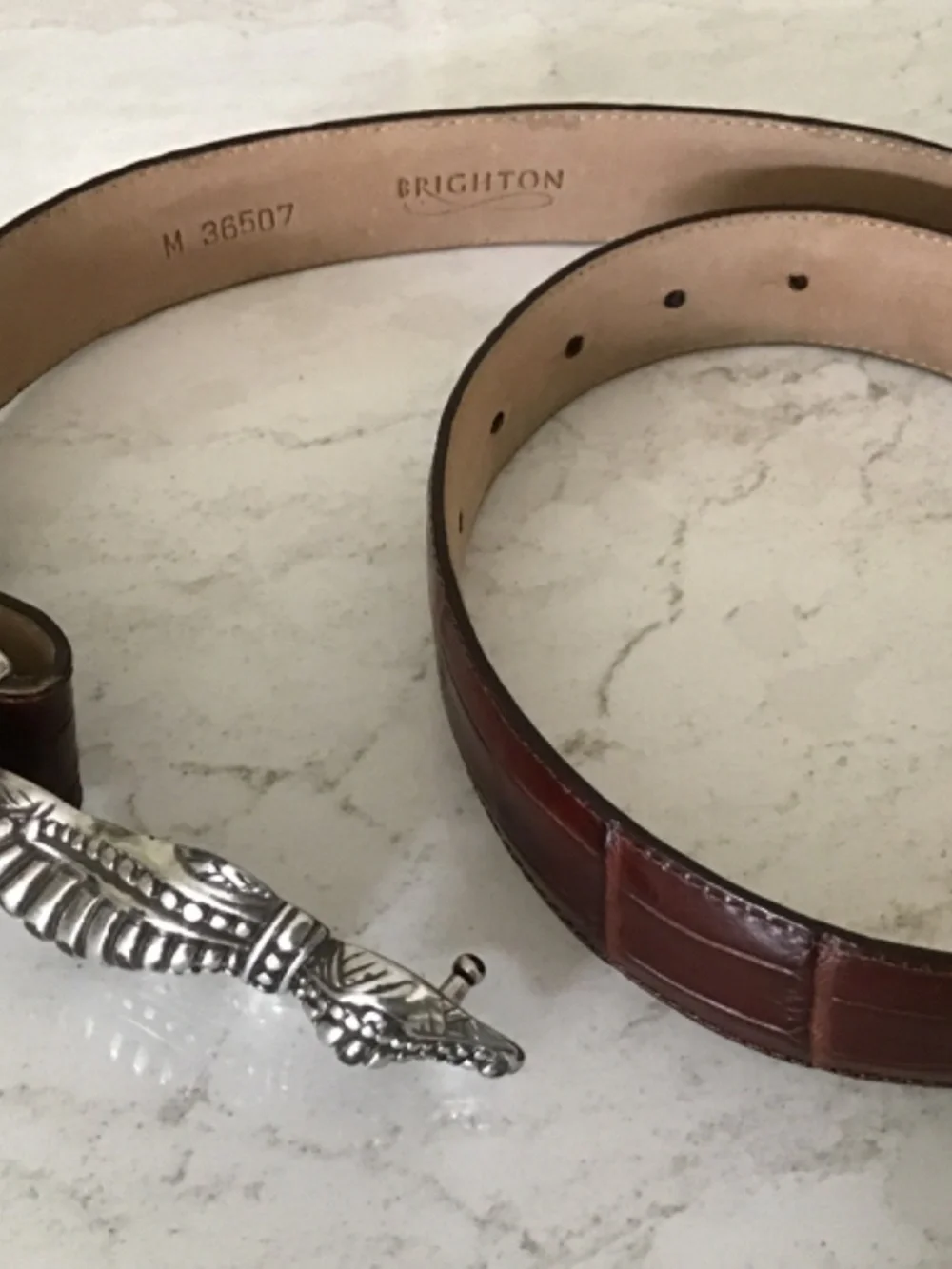 Brighton alligator belt